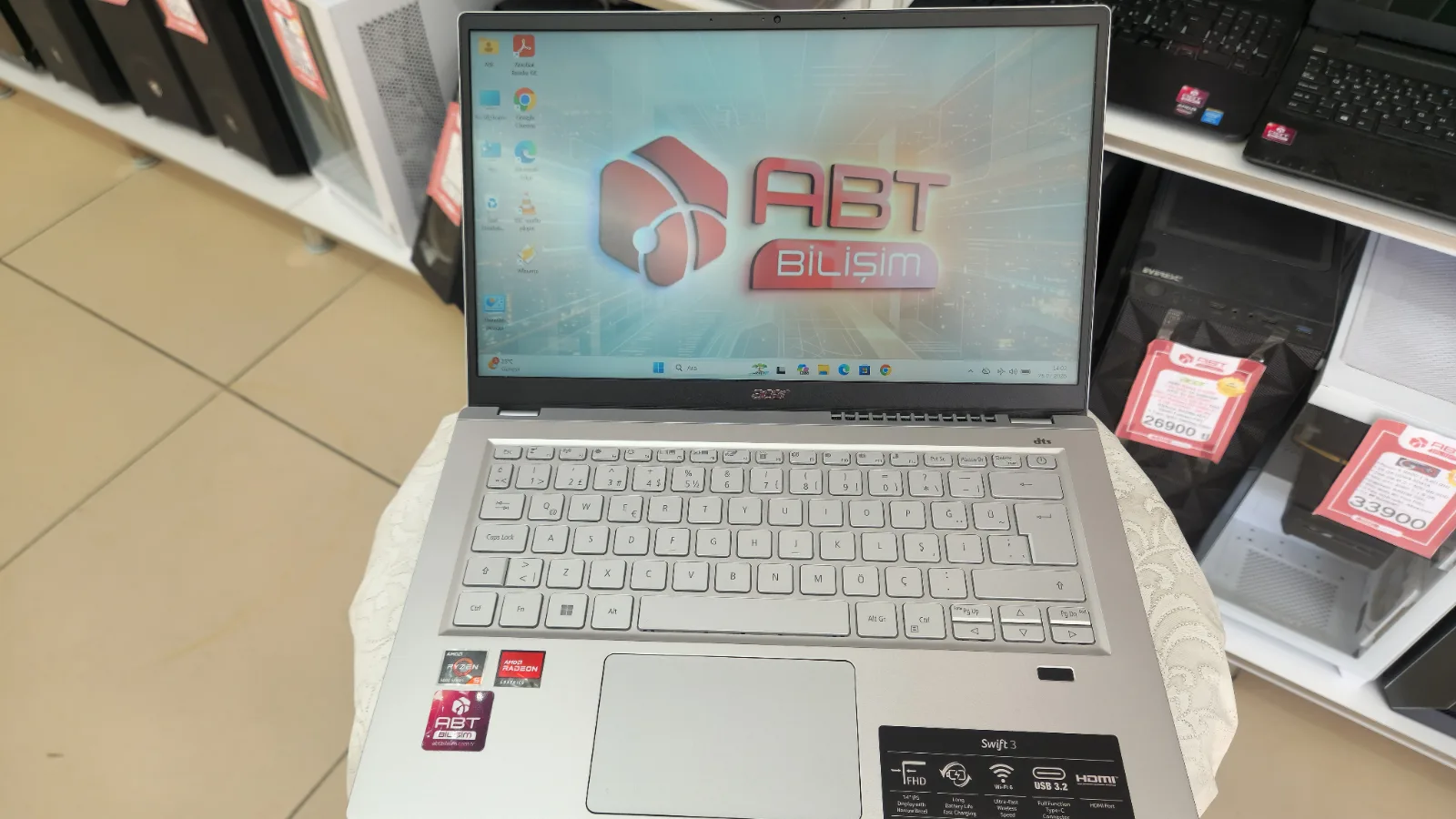Acer Swift 3 Ryzen 5 5500U 8GB Ram 512GB SSD 14" FHD 24 Ay Garantili — fotoğraf 10
