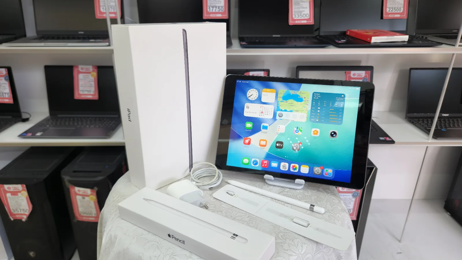 Apple iPad 9. Nesil | 64 GB | Apple Pencil | Orjinal Şarj Aleti — fotoğraf 2