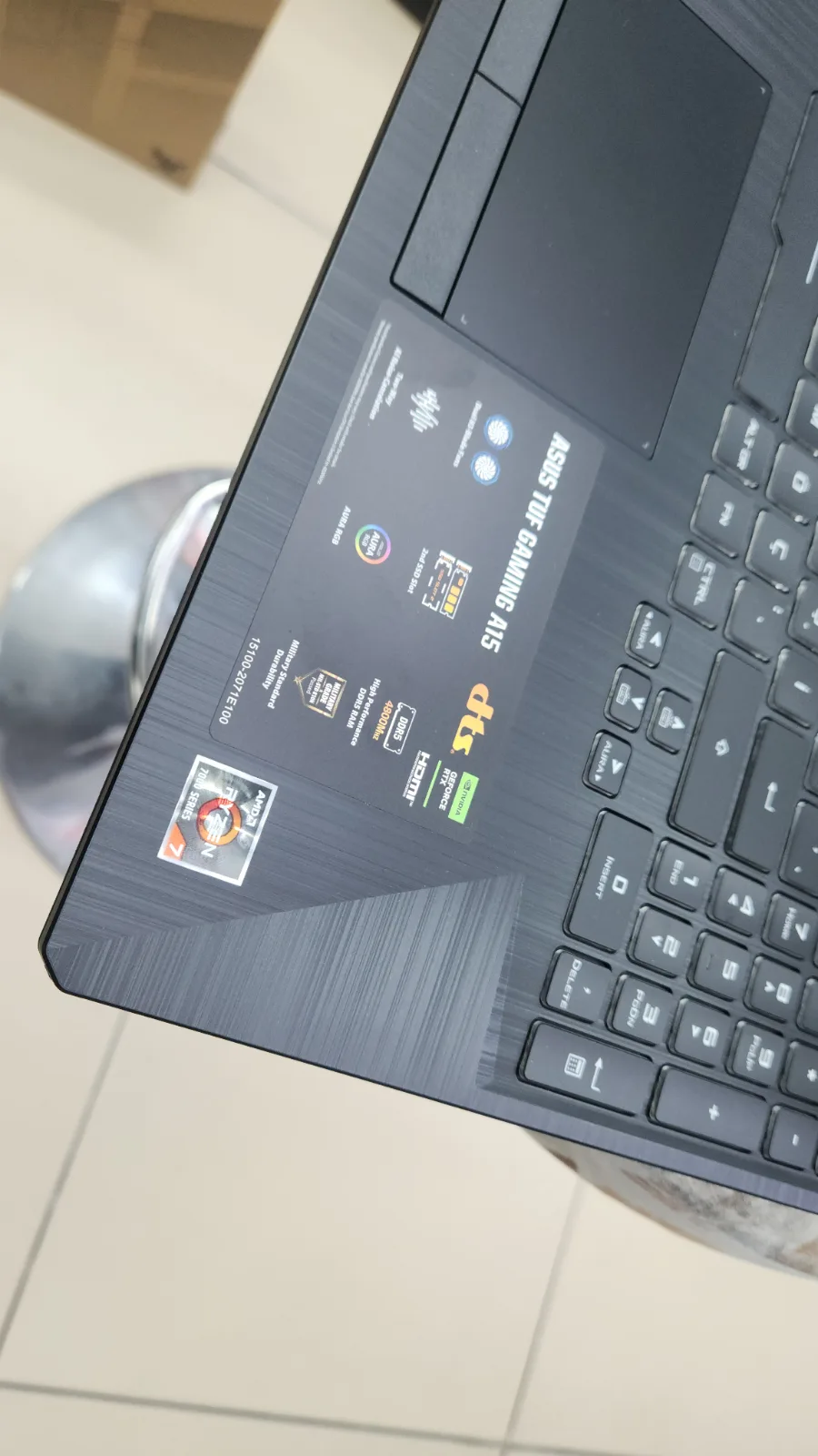 Asus TUF Gaming A15 Ryzen 7 7435HS 16GB 512GB SSD RTX 3050 144Hz Sıfır — fotoğraf 4