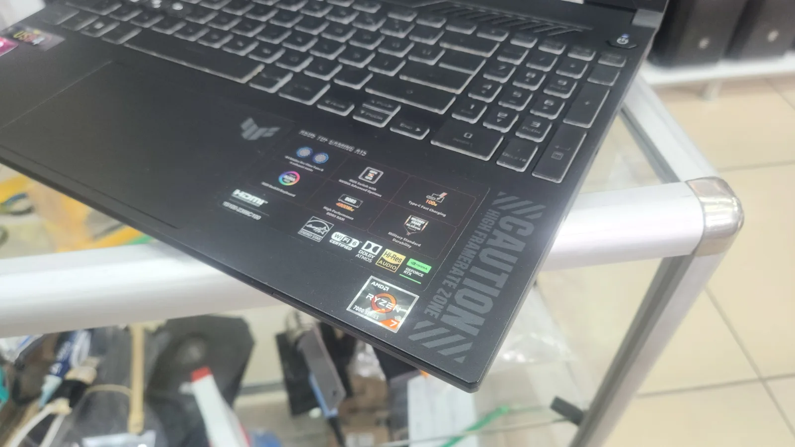 Asus TUF Gaming A15 Ryzen 7 7735HS 16GB DDR5 RTX 4060 8GB 144Hz — fotoğraf 3