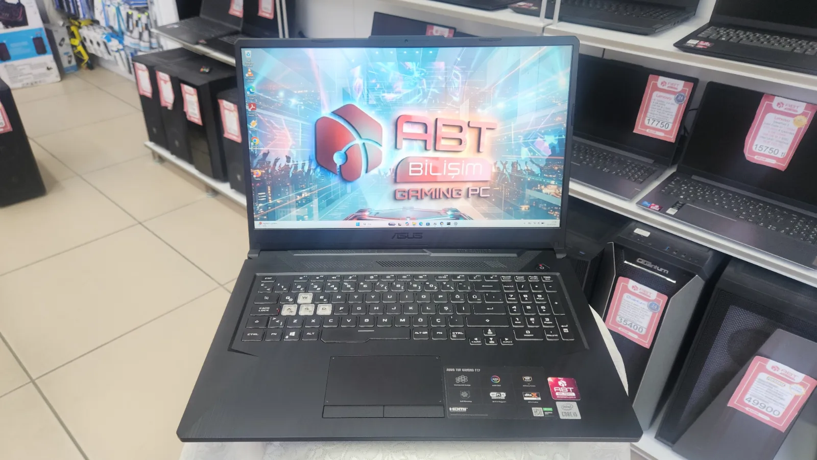 ASUS TUF Gaming F17 | i5-10300H | GTX 1650 Ti 4GB | 16GB RAM | 512GB SSD | 17.3" 144Hz | 24 Ay Garanti — fotoğraf 9