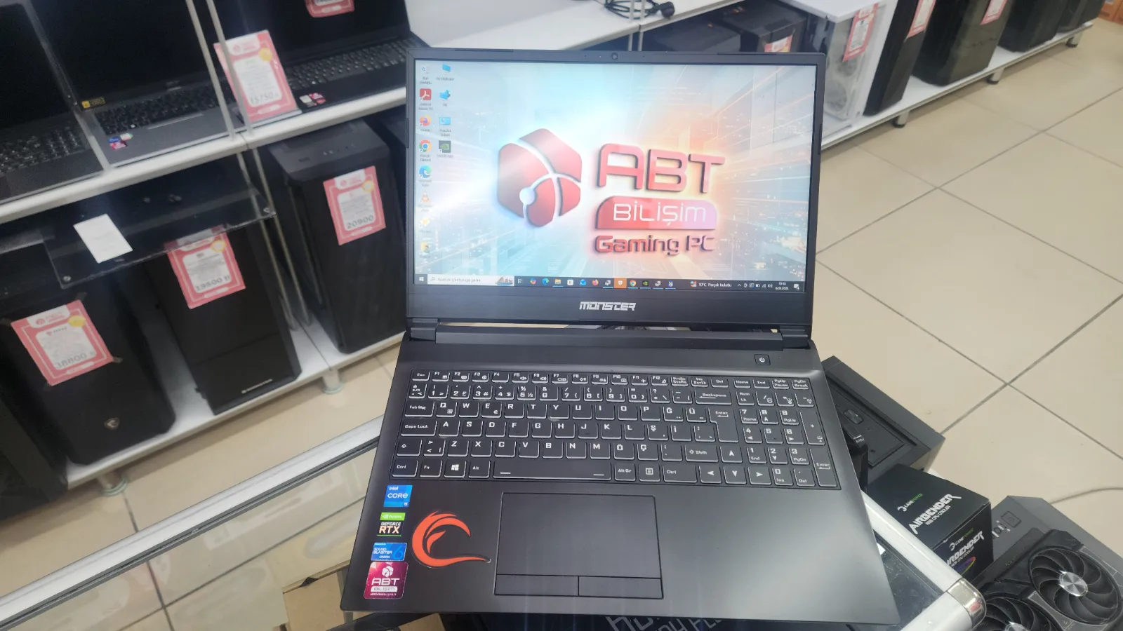 Monster Abra A5 | i5-11400H | 8 GB RAM | 512 GB M.2 SSD | RTX 3050 Ti | 15.6” 144 Hz — fotoğraf 9