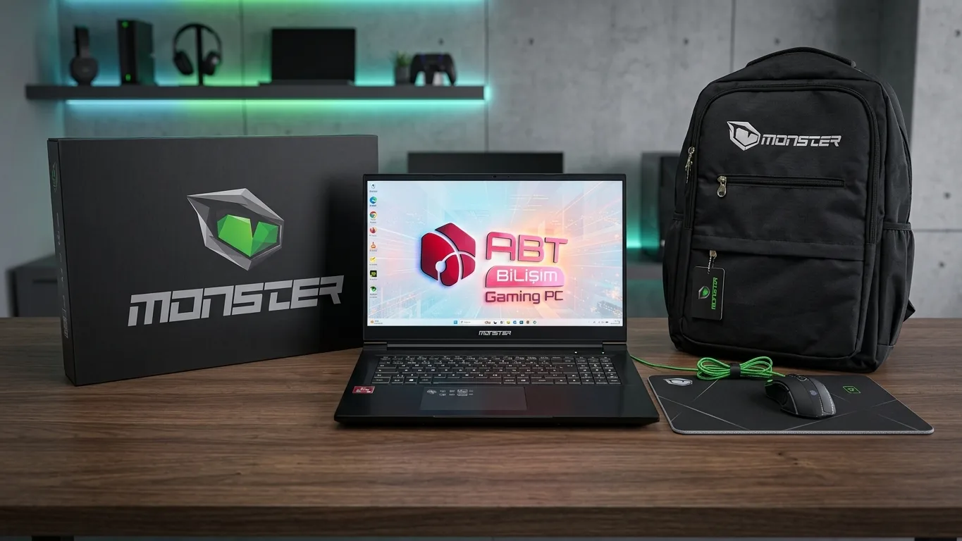 İkinci El Monster Tulpar T7 i7-10875H RTX 3060 16GB 1TB SSD 17.3" QHD 165Hz Gaming Notebook