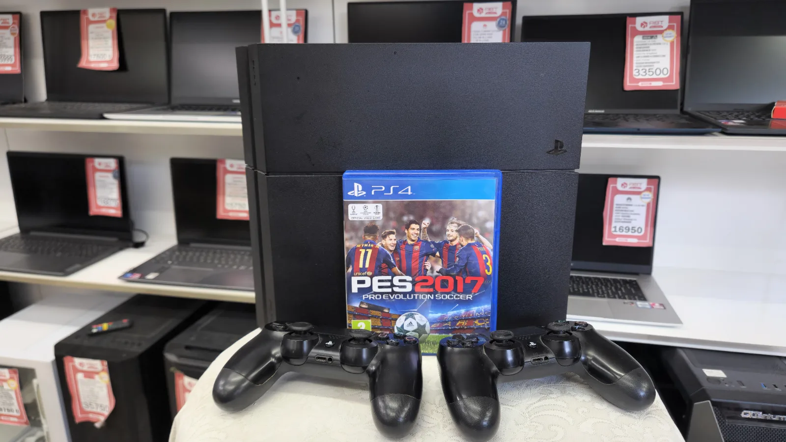 PS4 1 TB Oyun Konsolu - Çift Kol - PES 2017 Hediyeli — fotoğraf 2